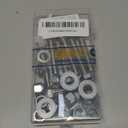 (8 Sets) 3/8-16 x 2 Hex Head Screw Bolt,Lock Nuts,Flat & Lock Washers Kits,304 Stainless Steel 18-8,Fully Threaded