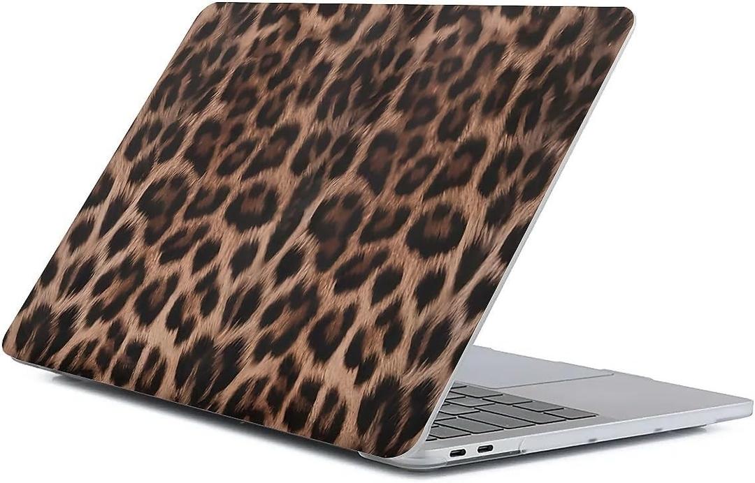 Case Compatible with MacBook Air 13 Inch 2018-2022 Release Model M1 M2 A2681,Funny Protector Cover for Air13 Retina Display with Touch ID-Retro Leopard Print,13.3 Retina(A1425/A1502)