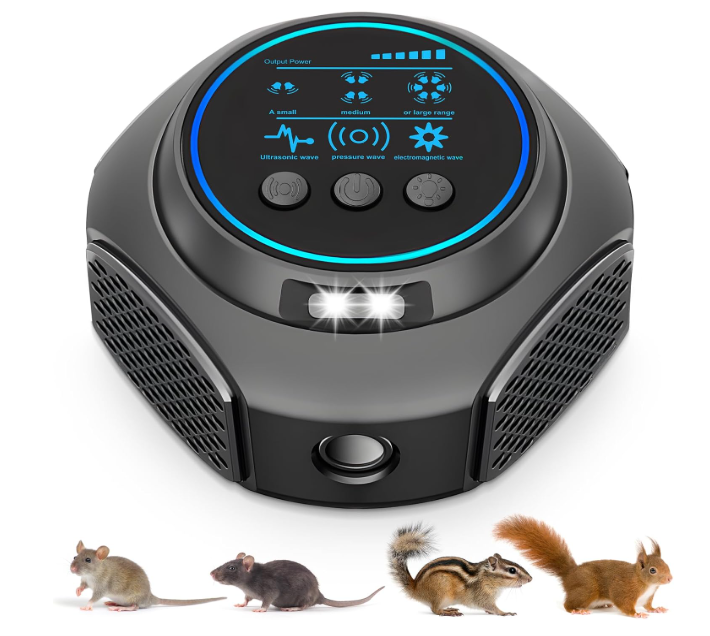 Ultrasonic Pest Repellent Plug in Indoor Mouse Traps for Home, Mouse Repellent Ultrasonic Device, Rodent Repeller Ultrasonic Plug in Pest Control for Bat, Bug, Rat, Roach, Ant, Squirrel, Mice, Spider