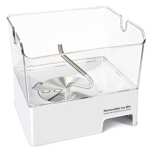 WPW10347093 Refrigerator Ice Bin Assembly Compatible with Whirlpool Maytag Kenmore KitchenAid - Replaces W10347093, PS11753174, AP6020053 - Durable Removable Ice Maker Bucket Storage Case