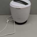 SereneLife Counter Towel Warmer Bucket - with Customized Fragrance for Spa and Bathroom, Luxury Towel Heater, Auto Shut off, Fits 1 large Towel, Blanket, Bathrobe, PJs (Black) (White)