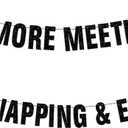 2 x Pre-Strung Black Glitter Retirement Banner,(No DIY)Funny Retirement Party Decorations,"NO MORE MEETINGS,JUST NAPPING & EATING"farewell banner,Party Supplies, Gifts and Decorations