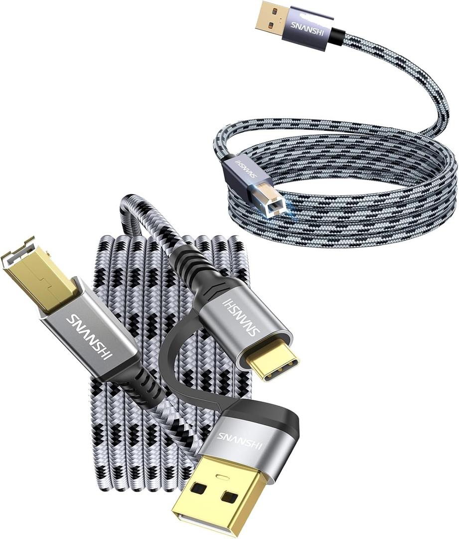 SNANSHI USB Printer Cable