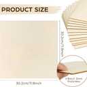 LotFancy Basswood Sheets for Craft, 12 Pack, 12 x 12 x 1/8 Inch, 3mm Thick Plywood Sheets, Unfinished Wood Boards for Laser Cutting & Engraving, DIY Architectural Models, Wood Burning and Stain