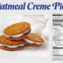 Little Debbie Oatmeal Crme Pies, 12 Individually Wrapped Sandwich Cookies, 16.2 OZ Box (EXP 07/05/26)