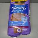 Always Discreet Adult Diapers for Women, Incontinence Underwear, Postpartum Essentials, Disposable Briefs, Max Absorbency, Bladder Leak Protection, Large, 28ct