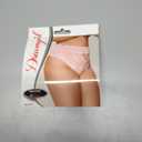 Dreamgirl Women's High-Waisted Lace Panty Thong with Cutout Back Detail, Scalloped Lace Trim and Cheeky Back Fit (2X)