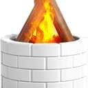 250ml Ultrasonic Fireplace Firewood Flame Fire Bonfire Aroma Diffuser Humidifier, Fake Fireplace Wood Campfire Nightlight Aromatherapy Oil Diffusers, Fall Winter Diffuser for Home Large Room Office