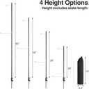 REDCAMP 72in Tall Collapsible Camping Lantern Stand Pole with Stakes and Hooks, Ultralight Portable Folding Aluminum Alloy Lamp Poles for Camping Tables Outdoor Picnic Fishing, Black