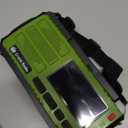 10000wAh/37000mWh Hand Crank Emergency Radio, AM FM NOAA Weather Alert Radio, Portable, Solar, 4 Charging Methods, 3-Mode Flashlight, Reading Lamp, SOS Alarm, Phone Charger for Winter Storm Emergency (10000mAh Green - LCD Display)