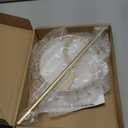 Mkono Necklace Holder Metal Jewelry Display Stand Necklace Organizer with 22 Hooks for Storage and Hanging Bracelet Keychain Home Room Decor for Women,Gold