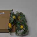 3 Strands Lemon Artificial Vines, 71" Lemon Silk Vine Garland with Green Leaves, Fake Hanging Plants Greenery Decor for Home, Bedroom, Wall, Party, Wedding Decoration