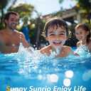 2025 Upgrade 10'*30" Round Inflatable Above Ground Swimming Pool Fast Easy to Set Up Blow Up Pool for Summer Outdoor Garden Backyard Childen Adults Dark Blue