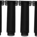 HOMSFOU 4pcs Heavy Duty Metal Bed Frame Legs Adjustable Rv Table Leg Levelers for Furniture