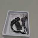 Single Bluetooth Phone Earpiece Earbud One Ear Piece Open Ear Bud Air Bone Conduction Earbud Earless Out of Ear Headphones Bluetooth Wireless Headsets with Microphone Earhook for Work (Black)