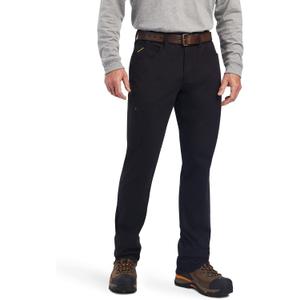 Ariat Men's Rebar M4 Low Rise DuraStretch Made Tough Stackable Straight Leg Pant (Black, 38/34)