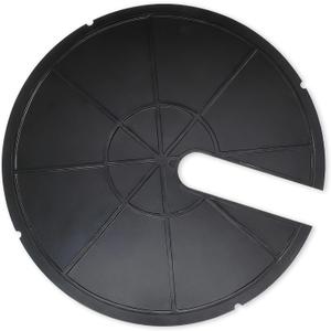 18 Inch Metal Sump Pump Cover, Heavy-Duty 1.5mm Thick Steel Sump Pump Lid for Sump Basin Cover, Septic Tank & Outdoor Water Well, Black