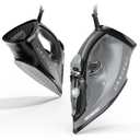 IRONDAY Steam Iron for Clothes, 1800W with 20.28oz Water Tank, Ceramic Soleplate, 3-Way Auto-Off, 20s Fast Heat-up, Burst of Steam, Precision Tip, Self-Clean, Anti-Calc, Vertical Steamer for All Fabrics