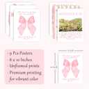 2 x Losyze Trendy Christian Wall Art Bundle Gallery Wall Set Pink Coquette Home Decor Art 8 X 10 Inch (UNFRAMED) (Yellow)