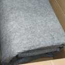Nuanchu Felt Rug Pad 8x10 Feet, 1/4 Inch Thick Carpet Padding for Hardwood Floors, Grey Under Rug Protector, Floor Cushioning Mat Compatible Grip Underlay