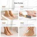 Glass Foot File for Callus Removal, Foot Scrubber for Dead Skin, for Smooth, Silky Feet, with Anti-Slip Handle