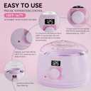 Digital Wax Warmer - Beginner-Friendly Waxing Kit with Smart Temp Control, 6 Packs (3 Colors) Wax Beads for Targeted Hair Removal - Ideal for Body, Bikini, face, Home Salon Use