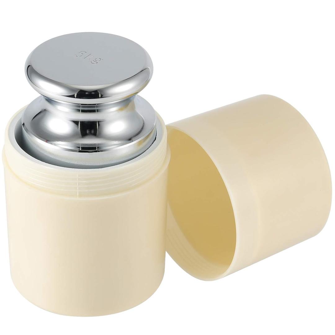 5 KG Calibration Weight, Class M1 High Precision Grade Calibration Weight for Digital Scale, Precision Steel, Chrome Finish, Silver