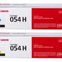 Canon Genuine 054 Complete Cyan and Yellow-Color High Yield Toner Cartridge Set (CRG054HYCMYK)
