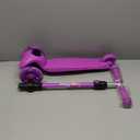 BELEEV A1 Scooter for Kids Ages 2-6, 3 Wheel Kick Scooter for Toddlers Girls Boys, Light up Wheels, Adjustable Height, Lean to Steer, Non-Slip Deck, Lightweight Push Scooter for Children (Purple)