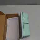 3 Pack - Silicone Freezer Trays with Lid, 1-Cup & 2 Cup Freezer Molds, Silicone Food Storage Containers for Meal Prep, Freezing Soup Sauce, Broth Leftovers (Matcha Green)