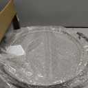 Kate and Laurel Bruillet Farmhouse Round Tray, 15 inch Diameter, Rustic Gray, Wooden Tray for Coffee Table