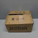 Bedside Table Lamp for Bedroom, Nordic Plug in Fabric Shade & Solid Wood Base Desk Lamp, Plug & Play Red Wood Color Nightstand Lamp for Living Room, Office, Switch Power Cord Bulb Not Included