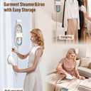 Professional 3-in-1 Garment Steamer & Iron, 1500W with Leak-Proof Tech, 30s Heat-Up, Large 330ml Tank, Includes Heat-Resistant Glove & Brush (For Home & Closet, 120V)