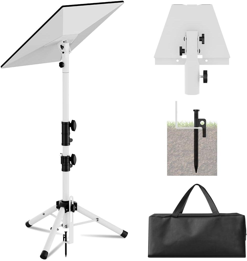 Starlink Tripod Mount Gen 3, Compatible Starlink Mounting Kit with 90 Tilt Angle Adjustment Starlink Mount Pipe Adapter, Adjustable Height Starlink Standard Stand (White)