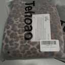 2 x Tehoao Two Piece Leopard Print Set Sexy Going Out Club Outfit for Women Long Sleeve Mesh Top Cheetah Shorts Set (Leopard,L) (L)