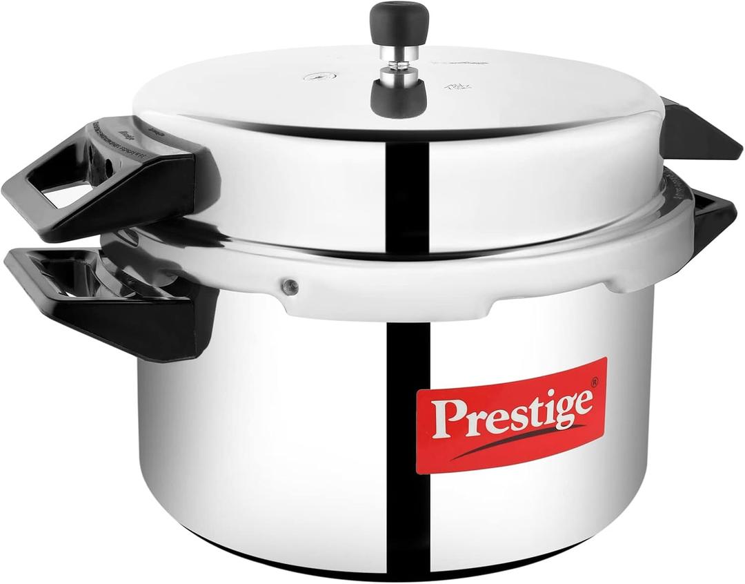 Prestige Popular Aluminium Pressure Cooker, 20 Liters (21.1 Quarts)