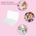 LIRUNQIU 46 PCS Diamond PaintingTools Kit, Complete Accessories Set with Anti-Slip Mat, Tweezers, Roller, Wax Pen, Storage Containers, Trays for Adults Kids Beginners Art Crafts(Purple)