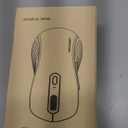 TECKNET Bluetooth Mouse, [ USB + BT1 + BT2 ] Wireless Mouse for Laptop, Silent Click, Ergonomic Design, 4800 DPI Computer Mice Wireless, Dual Mode for Laptop, Computer, iPad, MacBook (Black)