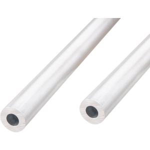 Aopin Round Aluminum Tube 10mm/0.39" ID x 20mm/0.79" OD x 300mm/11.8" Length, Seamless Aluminum Straight Tube 2 PCS