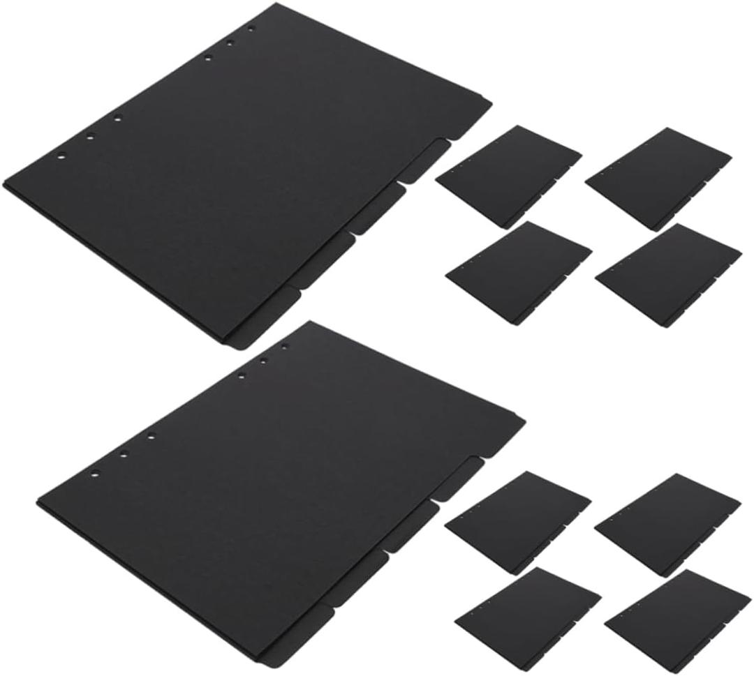 Lurrose 10sheets Colored Binder Dividers Writable Index Tabs for Organizing Notebooks and Planners for School Office and Home Use