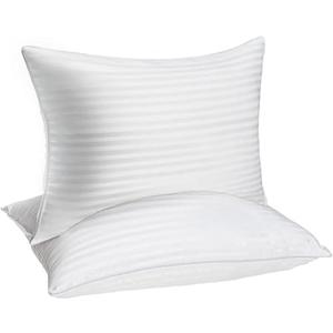 No Brand Gusseted Pillow for Back, Soft Support Surround Fill Breathable Fabric, Machine Washable, and Retains Shape Stays Cool All Night (2 Pcs,Queen 18 * 29'')