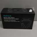 Nekteck Shiatsu Neck Massager with Heat for Pain Relief Deep Tissue, Valentines Day Gifts for Him Her Relaxation Tools, FSA Eligible Back Shoulder Kneading Massage Pillow, HSA Eligible (NOT Cordless) (Black)