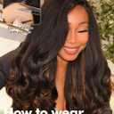 Quantum Love Highlight Yaki Curly Wigs Loose Curly Highlight Brown Layered Wigs For Women Synthetic Heat Resistant Hair Replacement Wig(20inch,Highlight Brown)