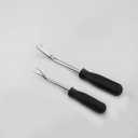 1 Piece Plastic Fastener Remover Automotive Fastener Remover Plastic Fastener Clip Removal Tool Plastic Clip Trim Remover Car Clips Fastener Remover Panel Trim Removal Tool(Black, L)