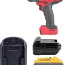 URUN for Dewalt to Milwaukee Adapter, Battery Adapter for DeWalt 20V&60V Lithium Battery Convert to for Milwaukee M18 18V lithium ion battery M18 Battery Use for Milwaukee M18 18V Cordless Power Tool