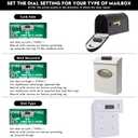 Briidea Mailbox Alarm, Wireless, Battery Powered, White, 500ft Range, LED Flash & Sound Alerts, Low Battery Reminder, Easy Installation, Secure Your Mail & Never Miss an Alert