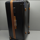 20/24 Top Opening Hardshell Lightweight Luggage and 28-Inch Clamshell Opening Suitcase with Spinner Wheels & TSA Locks, Black Brown, 20in/24in/28in