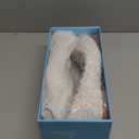 Comfortable Women Flats Handmade White Lace Bridal Ballet Flats Closed Toe Shoes Bride Wedding Shoes (Size: 9"/41cm)