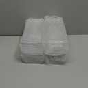 Tatuo 4 Pcs Cable Organizer Box with Wire Ties, Plastic Cord Storage Box with Lid, Electronics Organizer for Home Office Desk Organizers and Accessories (Clear)