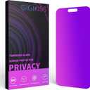 3 x Compatible for iPhone 16 Pro Max Privacy Screen Protector 6.9 Inch, Purple Gradient Anti Spy Anti Blue Light HD Screen Protector Tempered Glass Easy Installation